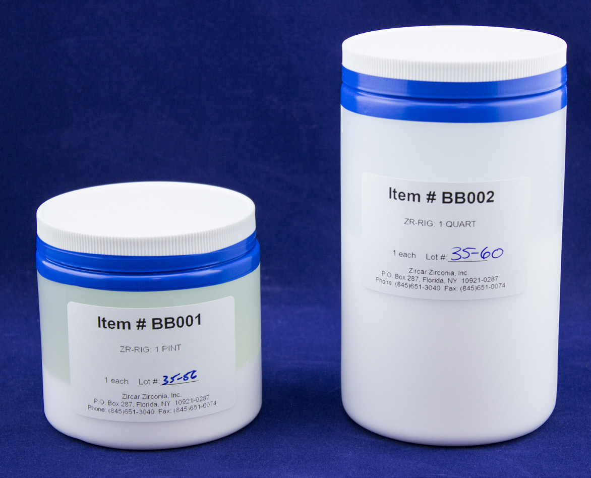 ZR-RIG 지르코니아 경화제 – 이트리아 안정화 지르코니아 리지다이저 (Zircar Zirconia)