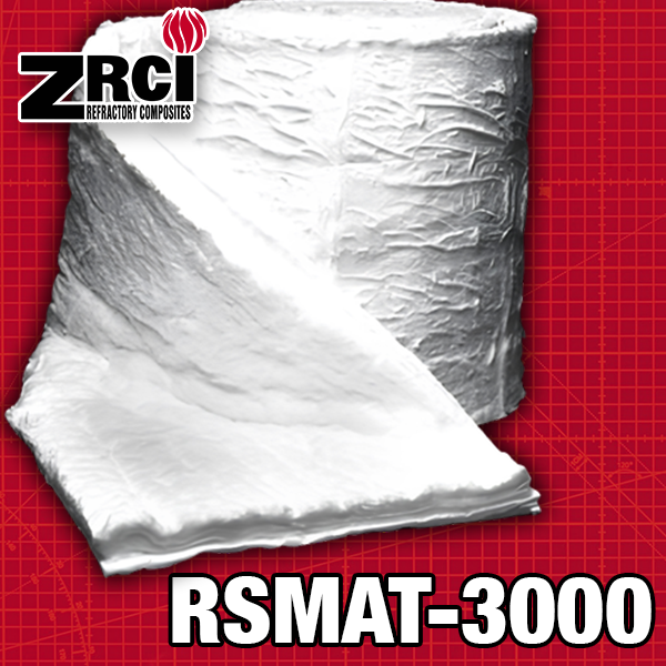 ZRCI RSMAT-3000 알루미나 매트 97% 알루미나 섬유 1650도